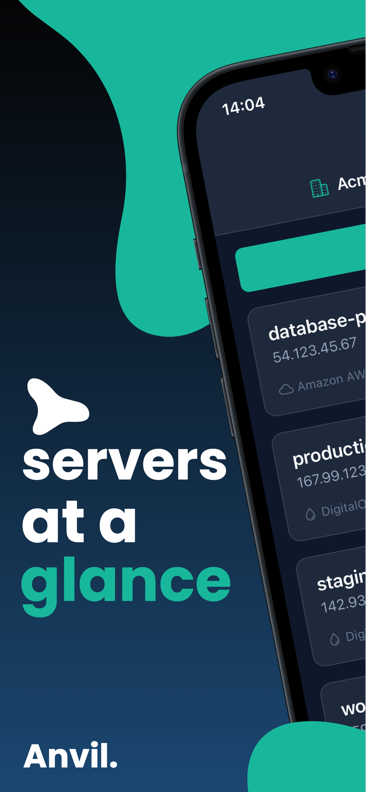 Anvil - Servers overview