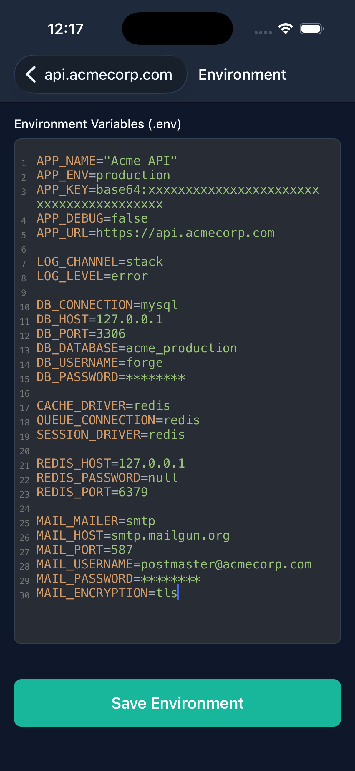 Configuration Editor